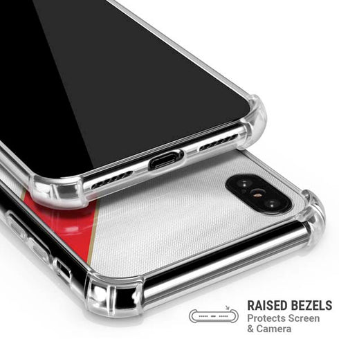 Peru Soccer Flag iPhone X/XS Clear Case